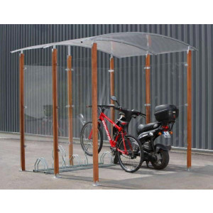 https://www.techni-contact.ovh/ressources/images/produits/merchandising/abri-cycles-2-roues-12984526-1.jpg - 2 Versions : bois exotique ou acier zingué