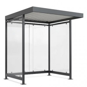 https://www.techni-contact.ovh/ressources/images/produits/merchandising/abri-fumeurs-premium-45-m-53591114-1.jpg - Surface : 4.30 m² - 4 à 7 éléments - Dimensions (L x P x H) : 2045 x 2020 x 2360 mm - Verre de sécurité trempé