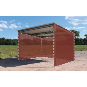 https://www.techni-contact.ovh/ressources/images/produits/merchandising/abri-voiture-monopente-4x5x3-4m-bardage-2-pignons-1-long-pan-19218564-1.jpg - Ce carport en acier galvanisé de 20 m² vous offre une belle surface de protection moyennant un bardage sur 3 côtés pour vos véhicules.