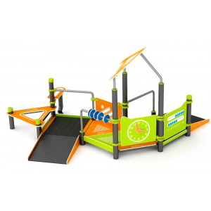 https://www.techni-contact.ovh/ressources/images/produits/merchandising/aire-de-jeux-inclusive-et-stimulante-pour-enfants-16491732-1.jpg - Dimensions : 7300 x 6580 mm – Structure : Métal