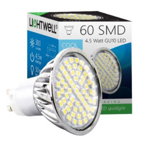 https://www.techni-contact.ovh/ressources/images/produits/merchandising/ampoule-led-gu10-5304896-1.jpg - Consommation en watt : 4.5W - Équivaut à : 50W