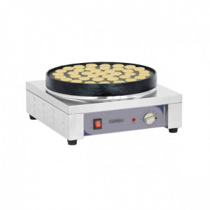https://www.techni-contact.ovh/ressources/images/produits/merchandising/appareil-a-poffertjes-professionnel-77741995-1.jpg - Puissance : 2 700 W / 230 V - Dimensions: 430 x 445 x 180 mm