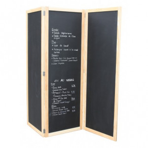 https://www.techni-contact.ovh/ressources/images/produits/merchandising/ardoise-paravent-grand-menu-tryptique-94551434-1.jpg - Dimensions :60 x 170 cm x (3 écrans) - Neutre recto/verso