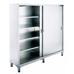 https://www.techni-contact.ovh/ressources/images/produits/merchandising/armoire-a-2-portes-coulissantes-inox-11462543-1.jpg - Matière : Acier inox - Dessus plat