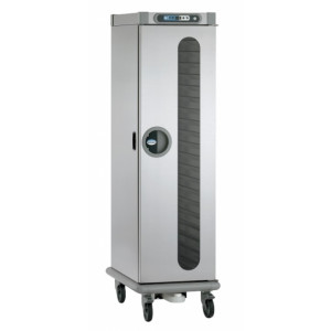 https://www.techni-contact.ovh/ressources/images/produits/merchandising/armoire-de-maintien-en-temperature-20-niveaux-gn1-1-porte-vitree-26411952-1.jpg - Armoires mobiles de maintien en température. Construction en acier inoxydable alimentaire. Isolation des parois et de la porte en laine de roche. Panneau de commande intégré à touches sensitives. Intérieur entièrement rayonné avec fond et glissières embou