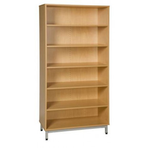 https://www.techni-contact.ovh/ressources/images/produits/merchandising/armoire-de-rangement-scolaire-haute-12335859-1.jpg - 5 tablettes réglables - mélaminé - Piètement socle
ou latéral