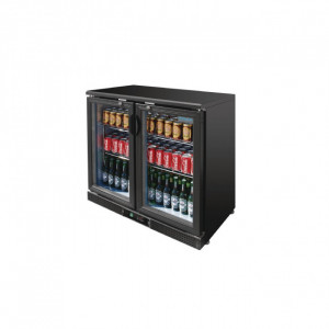 https://www.techni-contact.ovh/ressources/images/produits/merchandising/arriere-bar-refrigere-2-portes-battantes-44969464-1.jpg - Capacité : 182 bouteilles de 330 ml-Plage de T°: 2 à 8 °C