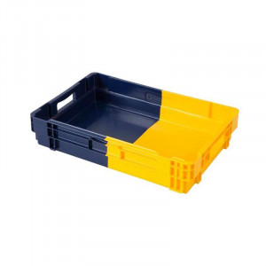 https://www.techni-contact.ovh/ressources/images/produits/merchandising/bac-alimentaire-euronorm-gerbables-et-emboitables-3536973-1.jpg - Polyéthylène - Capacité : 22 à 47 L - Dimensions : 600x 400 mm - Parois et fond fermés - Bicolor