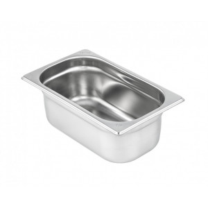 https://www.techni-contact.ovh/ressources/images/produits/merchandising/bac-gastronorme-1-4-inox-81683611-1.jpg - Inox AISI 301 - Hauteur : 65 à 200 mm - Capacité : 2.1 à 4.9 L