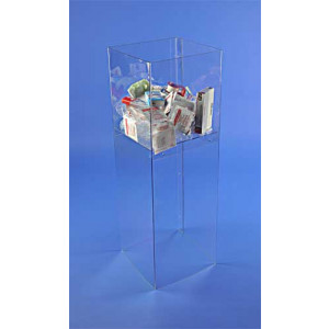 https://www.techni-contact.ovh/ressources/images/produits/merchandising/bac-soldeur-35247193-1.jpg - Polycarbonate épaisseur 3 mm - Dimensions (L x l) 30 x 30 cm - Hauteur totale : 90 cm