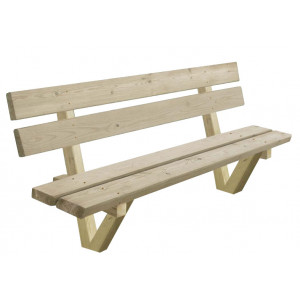https://www.techni-contact.ovh/ressources/images/produits/merchandising/banc-en-pin-traite-1389156-1.jpg - Longueur : 1990 mm - Bois pin traité autoclave - À sceller