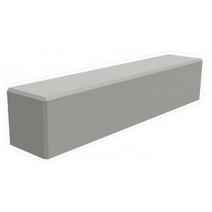 https://www.techni-contact.ovh/ressources/images/produits/merchandising/banquette-beton-monobloc-a-poser-41493425-1.jpg - Longueur : 2000 ou 2500 mm – larg x Haut : 500 x 500 mm – A poser