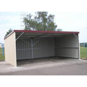 https://www.techni-contact.ovh/ressources/images/produits/merchandising/batiment-metallique-ouvert-simple-pente-12256423-1.jpg - Hauteur : 2 m ou 2.50 m