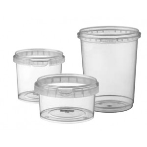 https://www.techni-contact.ovh/ressources/images/produits/merchandising/boite-alimentaire-en-plastique-13858714-1.jpg - Capacité : De 120 à 1180 ml - Modèle rond - Contact alimentaire - Coloris : transparent
