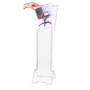 https://www.techni-contact.ovh/ressources/images/produits/merchandising/borne-de-consultation-en-plexiglas-7810352-1.jpg - Format A4 vertical - Hauteur totale 80 cm - Plexiglas épaisseur 2 fois 5mm