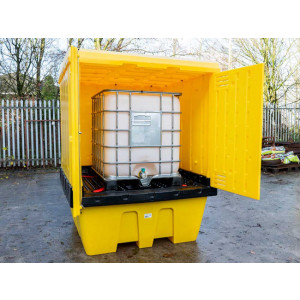 https://www.techni-contact.ovh/ressources/images/produits/merchandising/box-de-retention-pour-cubitainer-79444473-1.jpg - 2 portes battantes - Rétention de 1260 Litres - 100% PEHD