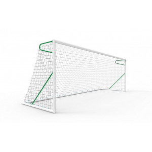 Buts de football transportables Maracana - 8 ou 11 joueurs - Aluminium plastifié Ø 102 mm