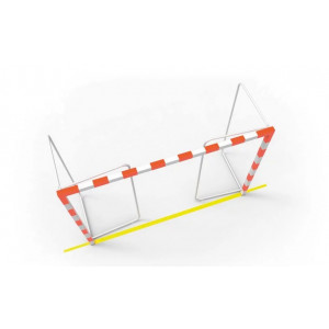 Buts de handball repliables compétition - Arceaux repliables Ø 32 mm - Acier galvanisé – H.2000 mm - Madison ou Démontable – Mobile ou à sceller