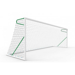 Buts de football transportables façade ovoïde Millennium - 8 ou 11 joueurs - Aluminium plastifié Ø 102 mm