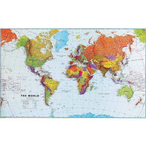 https://www.techni-contact.ovh/ressources/images/produits/merchandising/carte-du-monde-100-x-200-cm-9219042-1.jpg - MAPS : Monde - International - Echelle : 1/20 000 000