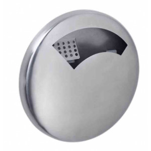 https://www.techni-contact.ovh/ressources/images/produits/merchandising/cendrier-mural-0-5l-inox-brillant-disco-23221765-1.jpg - Capacité : 0.5 L- Dim. (Diam x l) : 185 x 42mm- Inox brossé AISI 304 (18/10