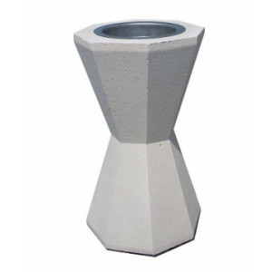https://www.techni-contact.ovh/ressources/images/produits/merchandising/cendrier-sablier-octogonal-6760283-1.jpg - En béton blanc - Auto stable