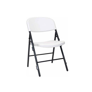 https://www.techni-contact.ovh/ressources/images/produits/merchandising/chaise-pliante-polyethylene-4995127-1.jpg - Hauteur d'assise : 460 mm - Dim.(L x P x H) : 490 x 560 x 810 mm - Assise et dossier en polyéthylène classé M2