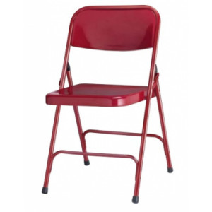 https://www.techni-contact.ovh/ressources/images/produits/merchandising/chaise-pliante-pour-evenements-2870524-1.jpg - Dimensions (H x L x l ) : 790 x 420 x 470 mm - Assise et dossier en acier galbé