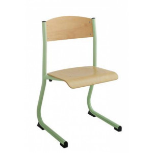 https://www.techni-contact.ovh/ressources/images/produits/merchandising/chaise-scolaire-avec-appui-sur-table-16439715-1.jpg - Tailles 1 à 4 - Piètement tube acier rond Ø 25 mm - Assise et dossier en hêtre multiplis ép. 8 mm