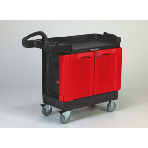 https://www.techni-contact.ovh/ressources/images/produits/merchandising/chariot-2-portes-6260007-1.jpg - Capacité : 226.8 kg - Dim :106 x 46 x 98 cm