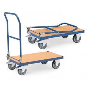 https://www.techni-contact.ovh/ressources/images/produits/merchandising/chariot-a-dossier-rabattable-en-acier-63148139-1.jpg - Charge : 500 ou 600 Kg - 4 dimensions disponibles - Roues à bandage TPE