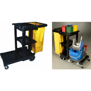 https://www.techni-contact.ovh/ressources/images/produits/merchandising/chariot-de-nettoyage-rubbermaid-2642095-1.jpg - Dim : 116,8 x 55,2 x 97,5 cm - Matériau - Polypropylène - Coloris : Noir