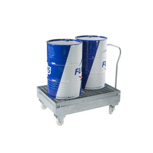 https://www.techni-contact.ovh/ressources/images/produits/merchandising/chariot-de-retention-pour-2-futs-1218773-1.jpg - Capacité de rétention : 220 litres