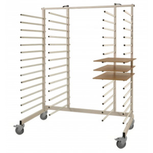 https://www.techni-contact.ovh/ressources/images/produits/merchandising/chariot-de-sechage-modulable-7040077-1.jpg - Capacité: 300 kg - Capacité/niveau 20 kg