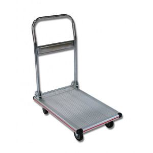 https://www.techni-contact.ovh/ressources/images/produits/merchandising/chariot-de-transport-a-timon-rabattable-2255467-1.jpg - Capacité : 150 kg - En aluminium