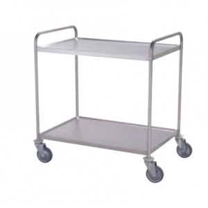 https://www.techni-contact.ovh/ressources/images/produits/merchandising/chariot-en-inox-a-plateaux-8191648-1.jpg - Matière : Acier inoxydable- Dimensions : 960 x 660 x 950 mm