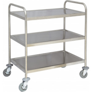 https://www.techni-contact.ovh/ressources/images/produits/merchandising/chariot-inox-de-service-3-plateaux-3765361-1.jpg - 3 plateaux - Charge utile : 120 Kg - Plateaux L 820 x P 500 mm