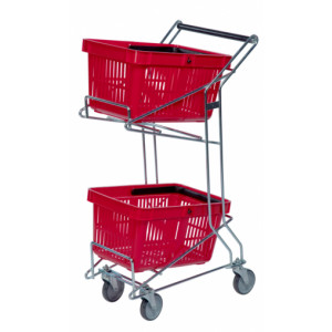 https://www.techni-contact.ovh/ressources/images/produits/merchandising/chariot-porte-paniers-11982174-1.jpg - Capacité de charge : 60 kg - Dimensions : 560x260x975 mm