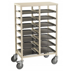 https://www.techni-contact.ovh/ressources/images/produits/merchandising/chariot-porte-plateaux-4-roues-4936214-1.jpg - Nombre de plateaux : 14 ou 18 - Capacité : 150 kg