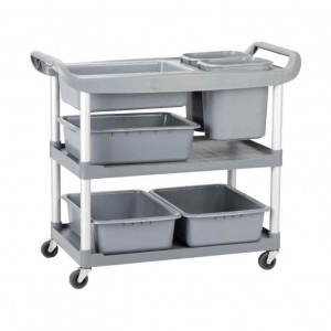 https://www.techni-contact.ovh/ressources/images/produits/merchandising/chariot-pour-cuisine-3-etageres-65749483-1.jpg - 3 étagères - Capacité de chargement du plateau inférieur : 40 Kg – Aluminium