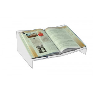 https://www.techni-contact.ovh/ressources/images/produits/merchandising/chevalet-pour-livre-plexiglas-13053055-1.jpg - Plexiglas épaisseur 5 mm - Plateau 42/29 cm