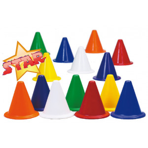https://www.techni-contact.ovh/ressources/images/produits/merchandising/cones-de-delimitation-12996291-1.jpg - Base ronde : Diamètre 17.5 cm - 7 couleurs disponibles