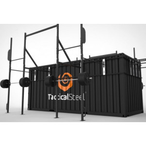 https://www.techni-contact.ovh/ressources/images/produits/merchandising/container-crossfit-mobile-pour-forces-armees-opex-61318142-1.jpg - Box de rangement matériel 20' + Rig extérieur