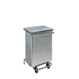 https://www.techni-contact.ovh/ressources/images/produits/merchandising/conteneur-mobile-a-pedale-98741337-1.jpg - Capacité : 70 L - Acier inox AISI 430 – Anti-feu par le CNPP