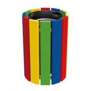 https://www.techni-contact.ovh/ressources/images/produits/merchandising/corbeille-de-ville-pour-enfants-10369522-1.jpg - Capacité : 40 L - Lames de bois exotique - Sur platines