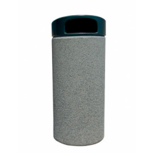 https://www.techni-contact.ovh/ressources/images/produits/merchandising/corbeille-en-beton-avec-couvercle-13485563-1.jpg - Capacité : 70 L - Béton écologique - A poser ou ancré avec une tige métallique