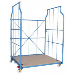 https://www.techni-contact.ovh/ressources/images/produits/merchandising/corlette-standard-14417514-1.jpg - Capacité de Charge : 600 kg – Pliable - Bleu RAL 5012