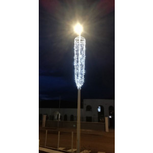 https://www.techni-contact.ovh/ressources/images/produits/merchandising/decoration-motif-poteau-cone-inverse-39315574-1.jpg - 200 x 64 cm - Puisance : 21 W - 20 brins blanc pétillant blanc