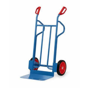https://www.techni-contact.ovh/ressources/images/produits/merchandising/diable-de-chargement-acier-16562684-1.jpg - Charge : 350 Kg - Hauteur : 1200 mm - Roues : caoutchouc, gonflables ou increvables