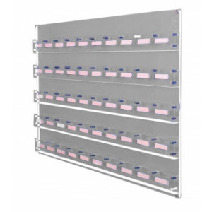 https://www.techni-contact.ovh/ressources/images/produits/merchandising/distributeur-de-badges-version-murale-1930727-1.jpg - 30 ou 50 places - 3 ou 5 rangées de 10 badges - Capacité : 2.5 cm de profondeur